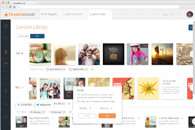 LikeableLocal Content Library Design